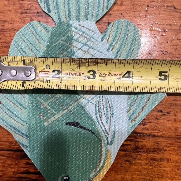 Canvas Fish Coasters Handmade One of a Kind Set of 4 - Picture 6 of 7